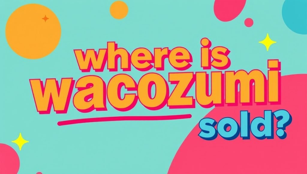 where is wacozumi sold